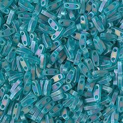 5 Grams QTL-2405FR TR MA Dark Teal Quarter Tila Beads