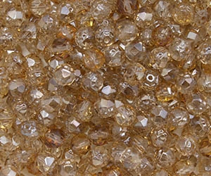 Renaissance Firepolish 6mm : FP6-Z0003 - Crystal - Celsian - 25 pieces