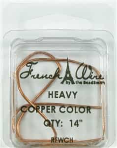 'French' Wire Copper Color 14" Heavy