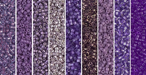 Amethyst Orchid Monday - Exclusive Mix of Miyuki Delica Seed Beads