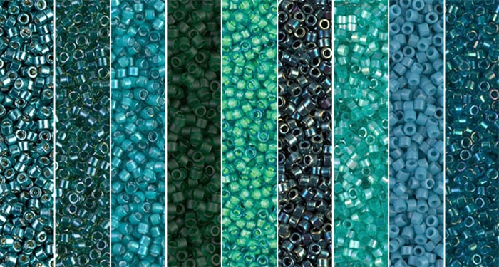 Azure Monday - Exclusive Mix of Miyuki Delica Seed Beads