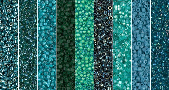 Azure Monday - Exclusive Mix of Miyuki Delica Seed Beads