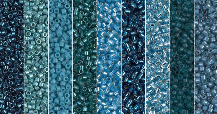 Biscay Bay Monday - Exclusive Mix of Miyuki Delica Seed Beads