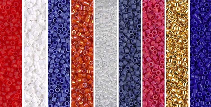 Blue Violet Monday - Exclusive Mix of Miyuki Delica Seed Beads