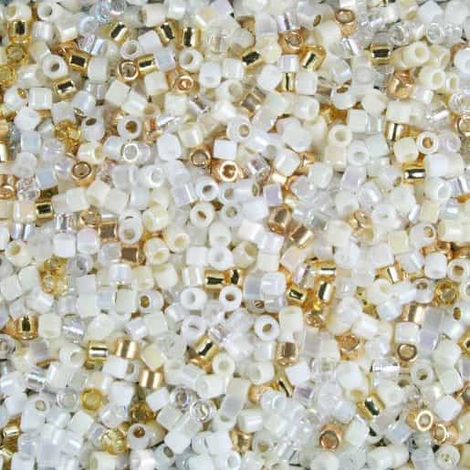 Miyuki 10/0 Delica Seed Bead Mix 7 Grams Wedding Bells