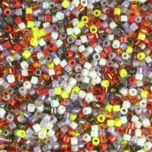 Miyuki 10/0 Delica Seed Bead Mix 7 Grams Indian Corn