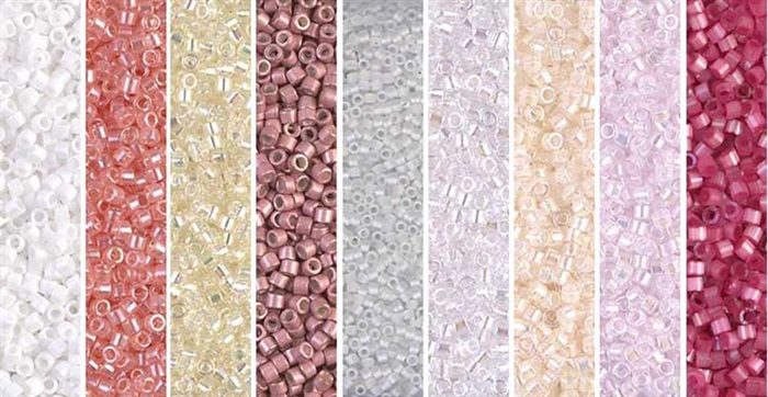 Frosted Dawn Monday - Exclusive Mix of Miyuki Delica Seed Beads