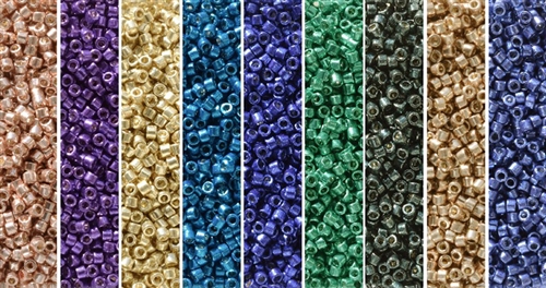 [ DS ] Galvanized Duracoat Monday - Exclusive Mix of Miyuki Delica Seed Beads