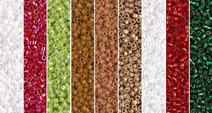 Gingerbread Monday - Exclusive Mix of Miyuki Delica Seed Beads
