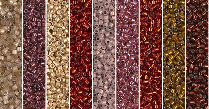 Grenadine Monday - Exclusive Mix of Miyuki Delica Seed Beads