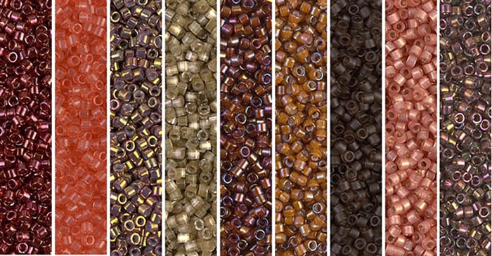 Marsala Monday - Exclusive Mix of Miyuki Delica Seed Beads