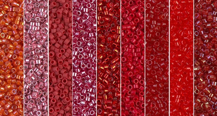 Miss Scarlet Monday - Exclusive Mix of Miyuki Delica Seed Beads