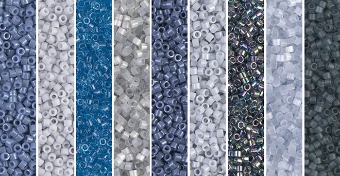 Misty Monday - Exclusive Mix of Miyuki Delica Seed Beads