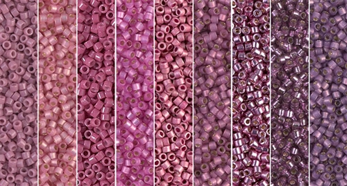 Mulberry Lane - Exclusive Mix of Miyuki Delica Seed Beads