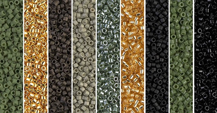 Nephrite Monday - Exclusive Mix of Miyuki Delica Seed Beads