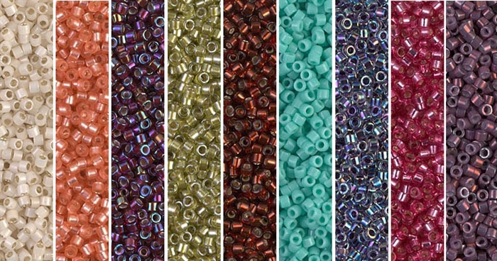 Netted Pearl Monday - Exclusive Mix of Miyuki Delica Seed Beads