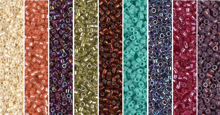 Netted Pearl Monday - Exclusive Mix of Miyuki Delica Seed Beads