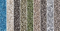 Neutral Gray Monday - Exclusive Mix of Miyuki Delica Seed Beads