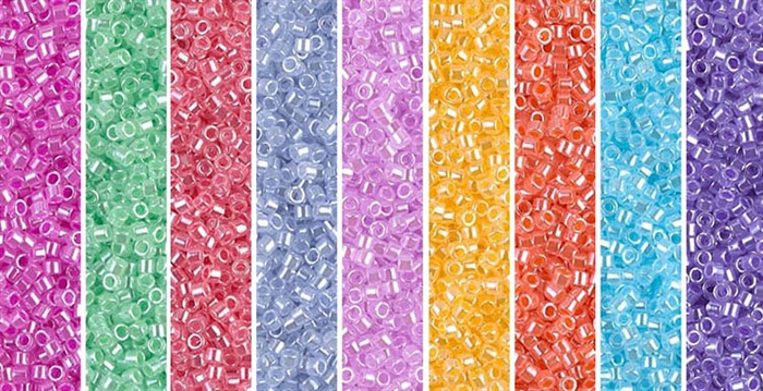 Opaque Luster Monday - Exclusive Mix of Miyuki Delica Seed Beads