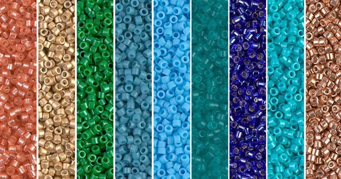 Peacock Monday - Exclusive Mix of Miyuki Delica Seed Beads