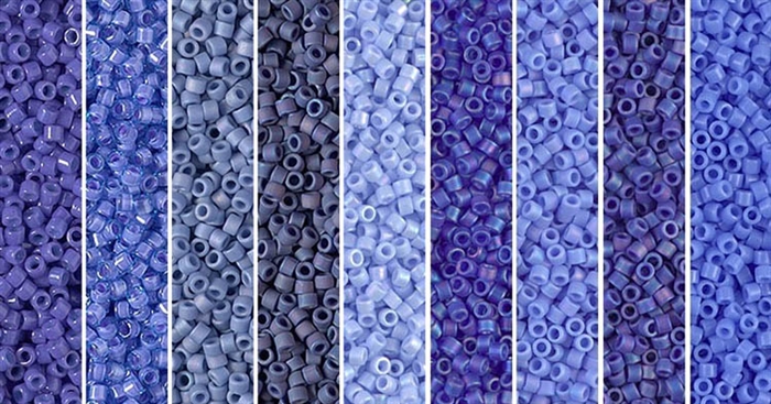 Pervenche Monday - Exclusive Mix of Miyuki Delica Seed Beads