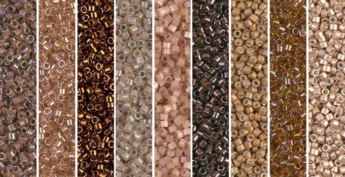 Picasso Umber Monday - Exclusive Mix of Miyuki Delica Seed Beads