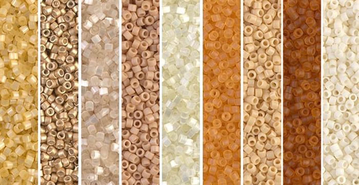 Praline Monday - Exclusive Mix of Miyuki Delica Seed Beads