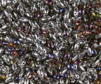 Volcano Czech Rizo Seed  Beads - 8 Grams