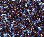 Amethyst AB Czech Rizo Seed  Beads - 8 Grams