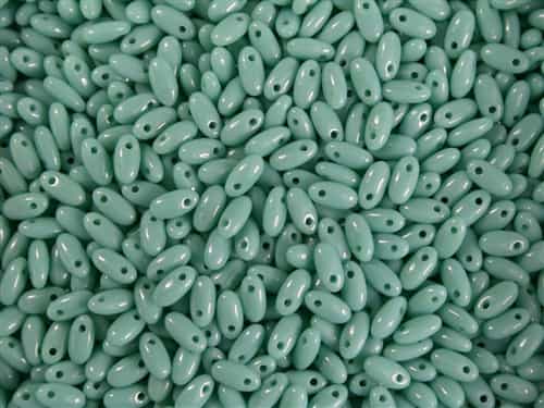 Jade Czech Rizo Seed  Beads - 8 Grams