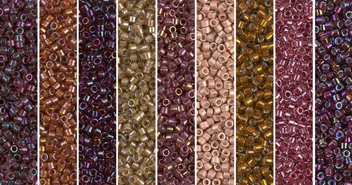 Red Hot Monday - Exclusive Mix of Miyuki Delica Seed Beads