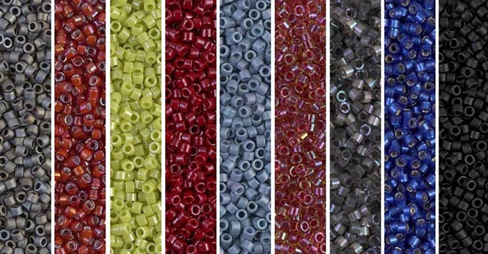 Red Picasso Monday - Exclusive Mix of Miyuki Delica Seed Beads