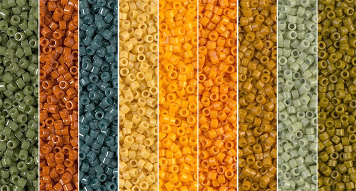 September Sun - Exclusive Mix of Miyuki Delica Seed Beads