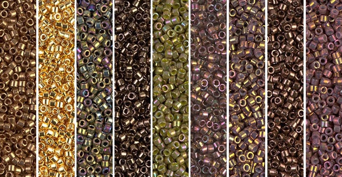 Tarnished Berry Monday - Exclusive Mix of Miyuki Delica Seed Beads