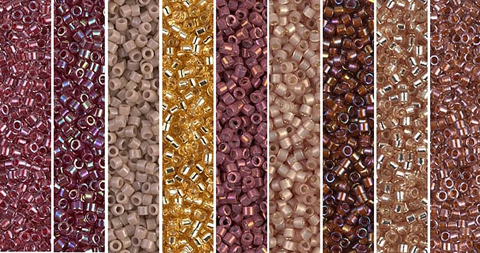 Tawny Port Monday - Exclusive Mix of Miyuki Delica Seed Beads