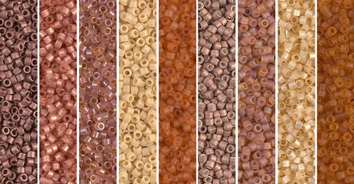 Terra Cotta Monday - Exclusive Mix of Miyuki Delica Seed Beads