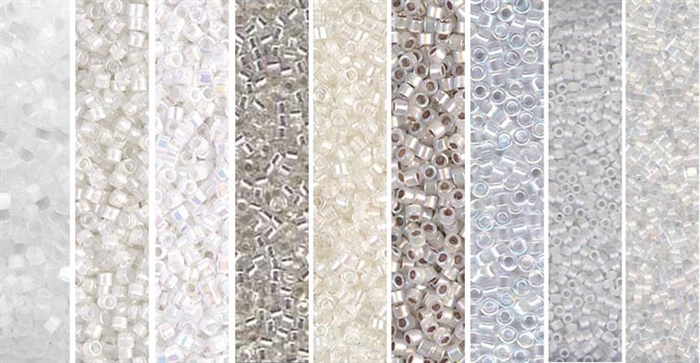 White Monday - Exclusive Mix of Miyuki Delica Seed Beads