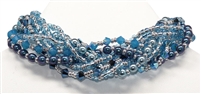 Red Panda Beads Original Crystal Pearl Twist Blue Bracelet Kit