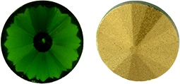 [ 7-1-B-T ] Matubo 14mm Rovoli - RV014CHRY Chrysolite - 1 Rivoli