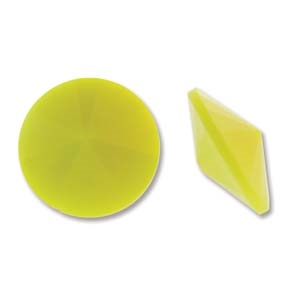 Matubo 18mm Rivoli - RV018LTOPYEL Light Opaque Yellow - 1 Rivoli