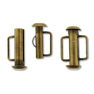 SBC165AB - Antique Brass Slide Bar Clasp - 16.5mm