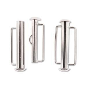 SBC265SP - Silver Plate Slide Bar Clasp - 26.5mm