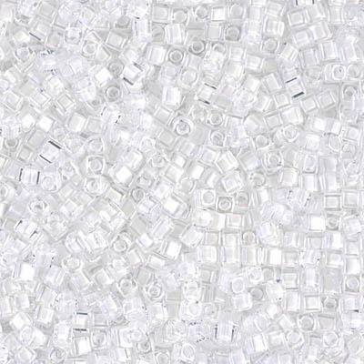 Miyuki Square 1.8MM Beads SBS1104 ICL Clear/White