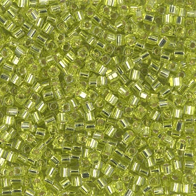 Miyuki Square 1.8MM Beads SBS0014 TSL Lime Green