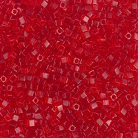 Miyuki Square 1.8MM Beads SBS0140 T Red