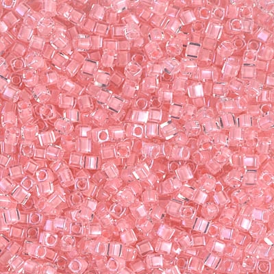 Miyuki Square 1.8MM Beads SBS0204 ICL Clear/Pink Grapefruit