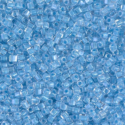 Miyuki Square 1.8MM Beads SBS0221 ICL Clear/Faded Denim