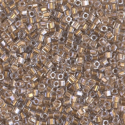 Miyuki Square 1.8MM Beads SBS0234 ICL Clear/Gold