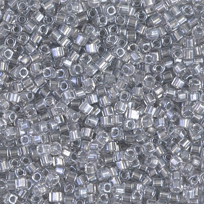 Miyuki Square 1.8MM Beads SBS0242 ICL Clear/Silver