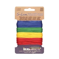 S-Lon Bead Cord Mix - Primary Colors Mix